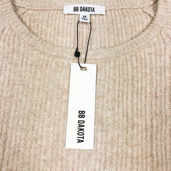 BB Dakota Underneath it all Sweater Sand Sz M NWT - Picture 5 of 8
